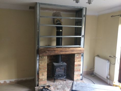 building a fireplace into an existing chimney | Cambridge Stove Installations: 100% Feedback, Chimney & Fireplace ... Wood Stove Surround, Wood Stove Hearth, Wood Burner Fireplace, Wood Burning Stoves Living Room, Log Burner Fireplace, Log Burner Living Room, House Interior Ideas, Stove Installation, Build A Fireplace