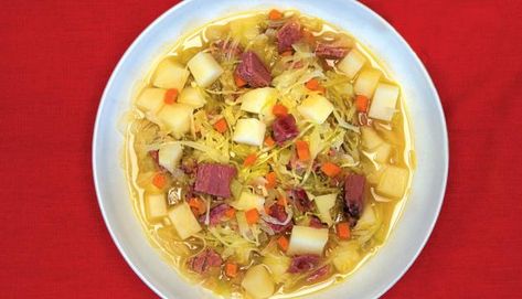 Pastrami Soup, Corned Beef Reuben, Grilled Cauliflower, Cabbage And Potatoes, Natural Grocers, Cauliflower Dishes, Ginger Recipes, Beet Salad, Cabbage Soup