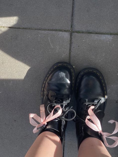 bow, ballerina core, pink, doc martens, inspo, coquette Pink Doc Martens, Ballerina Core, Ruffled Socks, Film Inspiration, Fire Fits, Cute Poses, Perfect Shoes, Doc Martens, Fitness Inspo