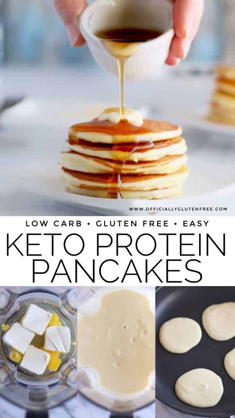 Pancakes Coconut Flour, Keto Pancakes Coconut Flour, Easy Low Carb Breakfast, Coconut Flour Pancakes Recipe, Easy Protein Pancakes, Keto Protein Powder, High Protein Pancakes, Coconut Flour Pancakes, Coconut Pancakes