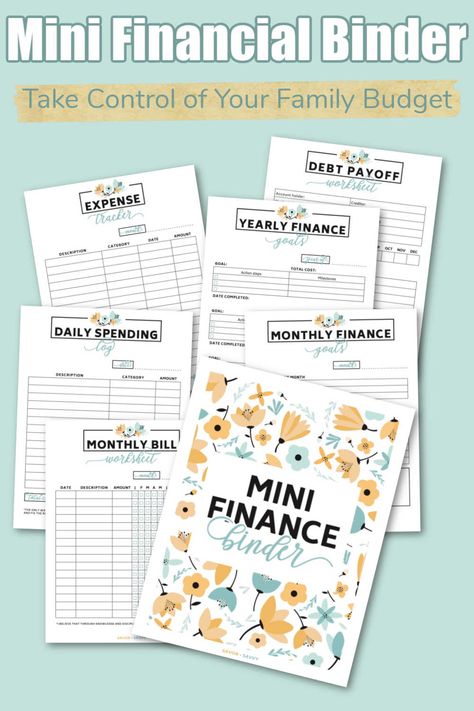 Free Bill Tracker Printable, Financial Binder, Binder Printables Free, Spending Log, Menu Planner Printable, Goals Monthly, Bills Budget, Budget Binder Printables, Binder Covers Printable