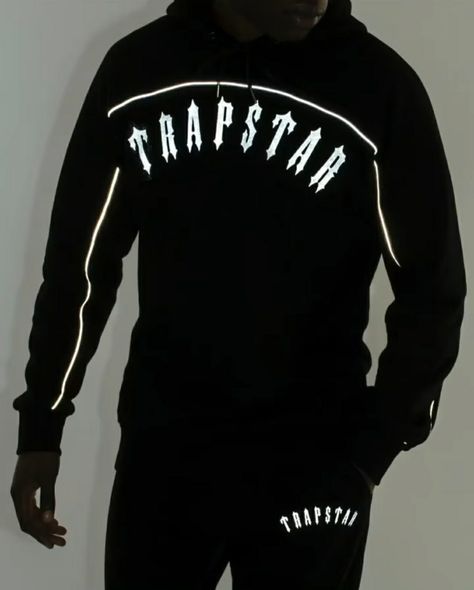 Tracksuit from London Streetwear Brand Trapstar London Streetwear, Sporty Outfits Men, Mens Tracksuit Set, London Clothing, Tracksuits For Men, Designer Tracksuits, Black Outfit Men, Tracksuit Outfit, Drip Outfit Men