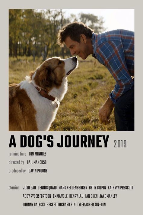 A Dog's Journey Movie Poster A Dogs Purpose Movie, A Dog's Journey, A Dogs Purpose, Movie Tracker, Old Cartoon Shows, Dog Movies, Iconic Movie Posters, Music Poster Ideas, Film Posters Vintage