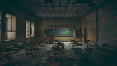 Unity Asset Store — The Best Assets for Game Making Horror School Background, Abandoned Classroom, Zombie School, Fallout 4 Settlement Ideas, Abandoned School, School Background, Portal 2, Graphic Design Infographic, Good Anime To Watch