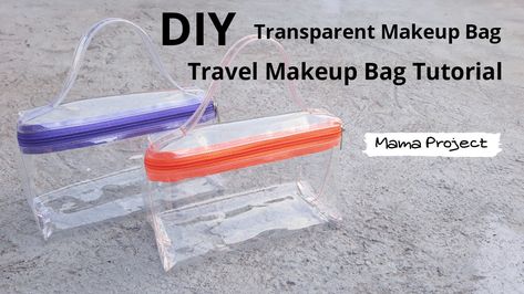 Cheap Clear Pouch Cosmetic Bag, Clear Vinyl Bags Diy Sewing Tutorials, Clear Zipper Pouch Cosmetic Bag, Clear Zipper Pouch Cosmetic Bag For Travel, Makeup Bag Tutorial, Sewing Clear Vinyl Bags, Cosmetic Bags Diy, Makeup Bag Tutorials, Clear Travel Bag