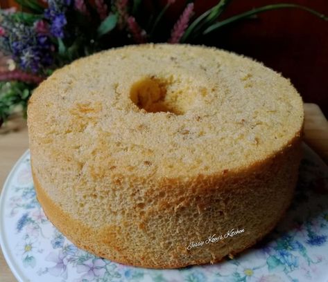 Blueberry Chiffon Cake Recipe, Banana Chiffon Cake Recipe, Pandan Chiffon Cake, Delish Cakes, Chiffon Cake, Banana Cake, Cooking Recipes Desserts, Pastry Recipes, Easy Cake Recipes