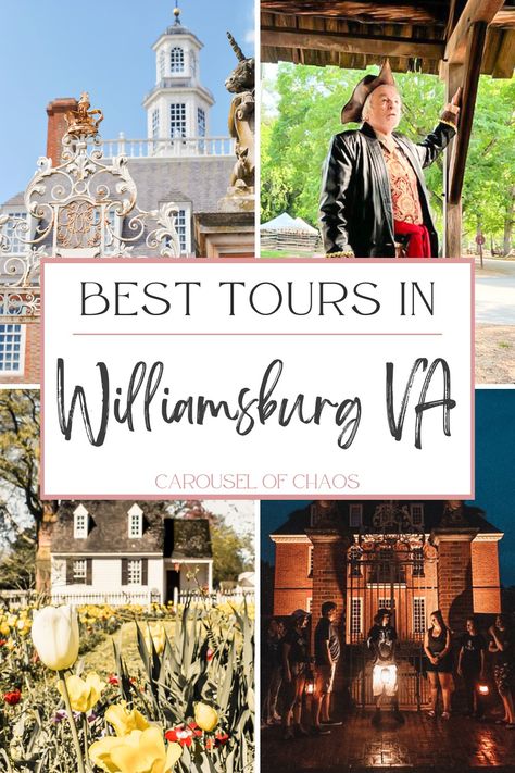 Best tours in Williamsburg VA, Carousel of Chaos Williamsburg Vacation, Colonial Williamsburg Va, Williamsburg Christmas, Sister Trip, Vacay Ideas, Virginia Vacation, Colonial Dress, Fall Travel Outfit, Travel Trailer Camping