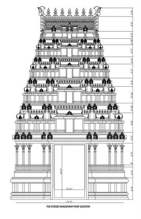 Gopuram Design Aari Work, Temple Gopuram Drawing, Gopuram Sketch, Gopuram Drawing, Balaji Drawing, Temple Art Drawing, Temple Drawing Indian Simple, Temple Gopuram, Temple Work