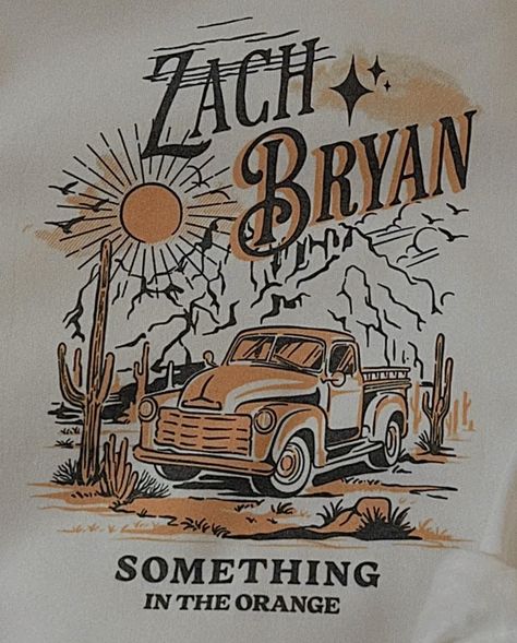 Orange Album Covers, Zach Bryan Music, Zach Bryan Poster, Singer Poster, Western Aesthetic Wallpaper, Something In The Orange, Posters Bedroom, Western Posters, Cow Print Wallpaper