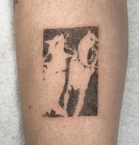 Halftone Tattoo, Jordan Tattoo, Stippling Tattoo, Square Tattoo, Trippy Tattoo, Funky Tattoos, Movie Tattoo, Sick Tattoo, Handpoke Tattoo