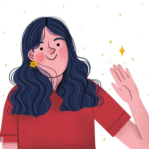 Waving Hello Pose Reference, Goodbye Drawing, Goodbye Illustration, Waving Illustration, Drawn People, Waving Goodbye, Brand Character, Book Illustration Art, Wave Art