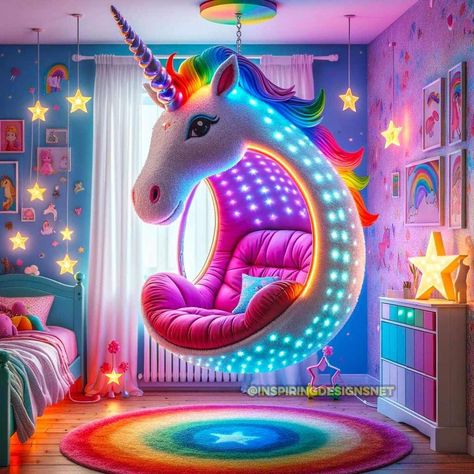 Unicorn Bedroom Ideas, Elephant Art Drawing, Disney Princess Room, Weird Furniture, Dream Bedroom Inspiration, Unicorn Bedroom, Kids Toys For Boys, Talk Shows, Kids Bedroom Inspiration