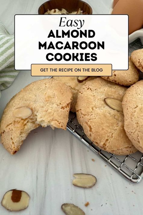 This Easy Almond Macaroon Cookie Recipe is a delicious foolproof treat bursting with the rich, nutty flavor of almonds and boasts a chewy texture that will leave you craving more. With just four simple ingredients and easy-to-follow steps, you'll be indulging in homemade almond bliss in no time! Gluten Free Apple Desserts, Gluten Free Fall Desserts, Fall Desserts Gluten Free, Easy Pumpkin Desserts, Macaroon Cookies Recipe, Macaroon Cookie, Mothers Day Recipes, Easy Pumpkin Dessert, Almond Macaroons