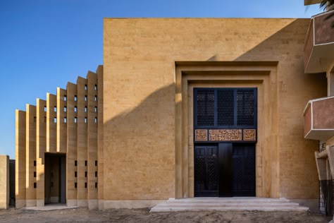 Gallery of Basuna Mosque / Dar Arafa Architecture - 1 Modern Mosque, Modern Egypt, Mosque Design, Genius Loci, New Architecture, Mosque Architecture, Vernacular Architecture, Roofing Systems, Place Of Worship