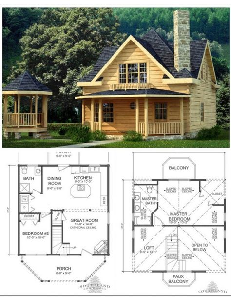 Small Lake House Plans Sleeping Loft, Log Cabin Floor Plans With Loft, Pre Built Cabins, Log Cabin With Loft Floor Plan, Tiny Log Cabins, Tiny Log Cabin, Log Cabin Kits, Cabin Floor Plans, Cabin Kits