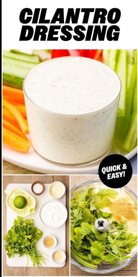 This homemade cilantro lime ranch dressing is quick, family-friendly, simple, and so much better than anything store-bought. Lime Ranch Dressing Recipe, Cilantro Lime Ranch, Cilantro Lime Ranch Dressing, Cilantro Ranch Dressing, Cilantro Lime Shrimp Tacos, Cilantro Lime Salmon, Cilantro Lime Vinaigrette, Cilantro Recipes, Cilantro Lime Slaw