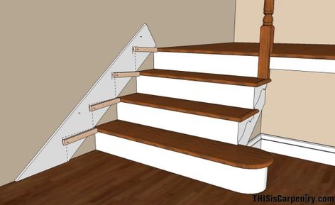 Stair Skirt Board, Stair Skirt, Stairs Skirting, Redo Stairs, Stairs Trim, Stair Makeover, Escalier Design, Staircase Remodel, Staircase Makeover