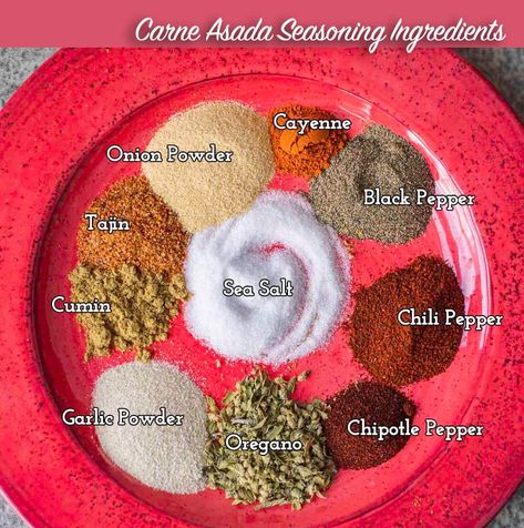 Carne Asada Seasoning Rub, Steak Fajitas Seasoning Recipe, Homemade Carne Asada Seasoning, Carne Asada Spice Recipe, How To Season Carne Asada Meat, Chicken Carne Asada Recipes, Carne Asada Stove Top, Carne Asada Seasoning Recipe, How To Make Carne Asada