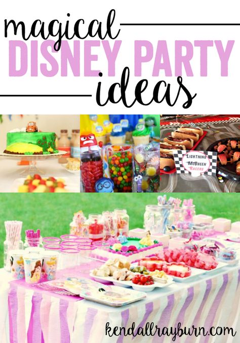 Disney Themed Party For Adults, Disney Party Ideas, Planning A Birthday Party, Disney World Birthday, Finding Nemo Party, Disney Activities, Disney Frozen Birthday Party, Backyard Birthday Parties, Disney Cars Party