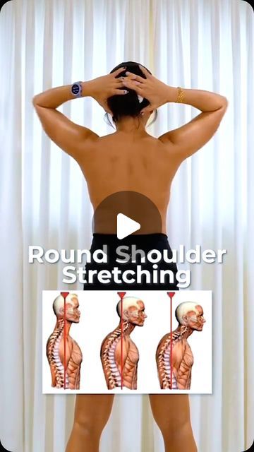 Rounded Shoulder Exercises, Shoulder Stretches, Bolesti Chrbta, Neck Exercises, Exercise Ideas, Basic Workout, Tag Friends, Workout Without Gym, Health Fitness Motivation