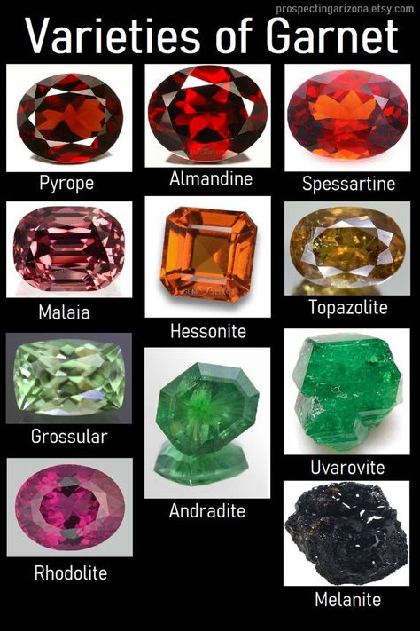 Types Of Garnet, Carefree Arizona, Orange Gemstones, Gemstones Chart, Garnet Color, Orange Gem, Jewelry Knowledge, Garnet Crystal, Garnet Gem