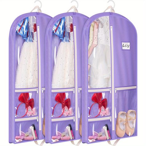 Faster shipping. Better service Dance Garments, Kids Garments, How To Store Shoes, Garment Cover, Pocket Storage, Dance Competition, Garment Bag, Dance Costume, Garment Bags