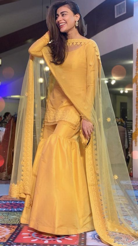 Mayon Dresses, Haldi Outfits, Function Dresses, Pakistani Dresses Casual, Pakistani Fashion Party Wear, Islamabad Pakistan, Pakistani Bridal Dresses, Simple Pakistani Dresses, Yellow Outfit