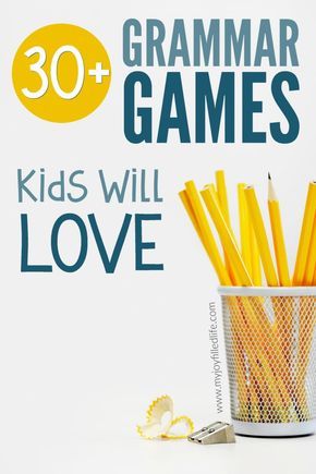 Over 30 grammar games that will make grammar more fun and memorable for kids. Great for homeschoolers and teachers! English Grammar Games, Grammar Games, Grammar For Kids, Good Grammar, Teaching Game, Teaching English Grammar, English Games, Games Kids, Grammar Activities