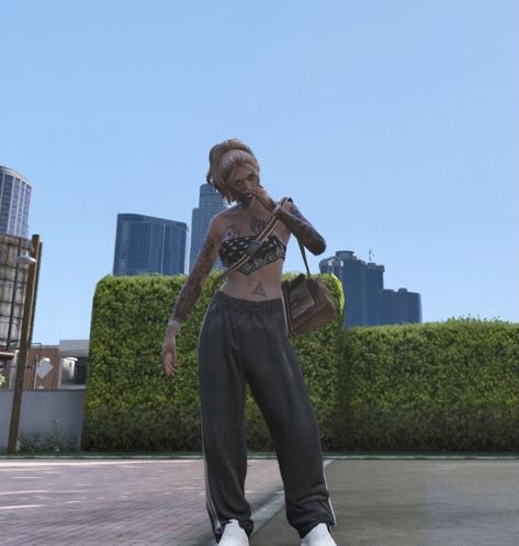 Y2k Gta Outfits, Girly Gta Outfits, Gta Woman Outfits, Gta Rp Outfits Female, Gta 5 Outfits Female Aesthetic, Gta V Female Outfits, Female Gta Outfits, Gta 5 Outfits Female Non Glitched, Gta Girl Outfits