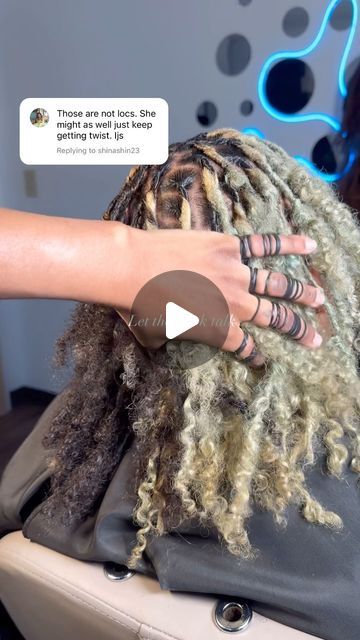 Loctician (Jada) on Instagram: "Everyone hair will lock differently and uniquely and that okay. Her locs are literally so pretty and fluffy 🥺😍thank you for trusting me with your locs   Style: retwist (90-129) Location: Conyers, Ga  Interested in booking? All new clients must join the waitlist. Link and Prices in in my bio 🤍  🚨BE SURE TO READDD THE POLICY🚨 - - follow (@jayslayedthat) for more  - - - #jayslayedthat #starterlocsatl #starterlocstyles #curlylocs" Ash Blonde Locs, Fluffy Locs, Unique Loc Styles, Jah Locs, Dreads Styles For Women, Starter Locs, Dreads Styles, New Clients, Loc Styles