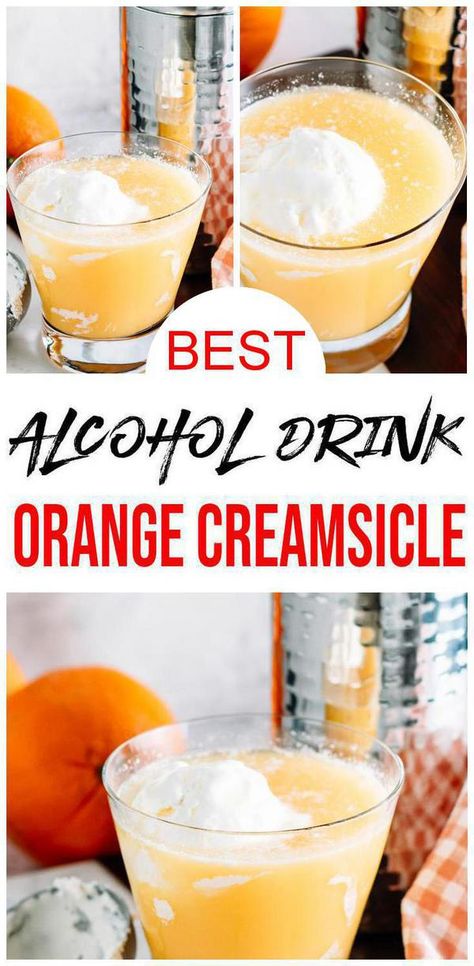 best orange creamsicle vodka cocktail Orange Creamsicle Cocktail, Orange Creamsicle Drink, Creamsicle Cocktail, Creamsicle Drink, Best Alcoholic Drinks, Alcoholic Drinks Recipes, Vodka Orange, Simple Cocktails, Vodka Alcohol