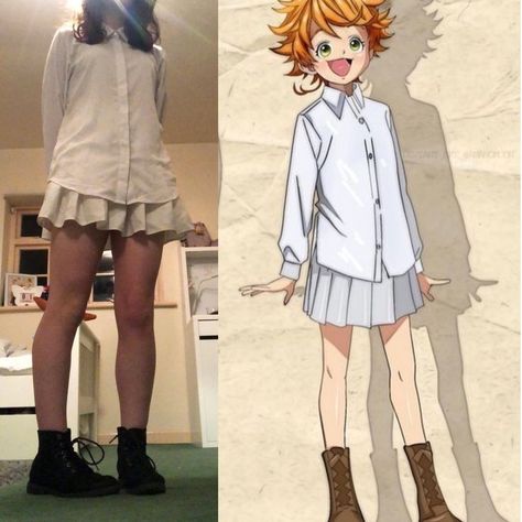 Last Minute Anime Costumes, Emma Promised Neverland Cosplay, Tpn Outfits, Cute Halloween Costumes Anime, Promise Neverland Cosplay, Anime Cosplay Outfits Easy, Anime Closet Cosplay, Anime Costume Ideas Halloween, Cosplay Inspired Outfits