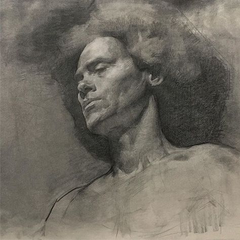 Rachel Li (@rli_art) • Instagram photos and videos Colleen Barry, Grand Central Atelier, Contemporary Portrait Painting, Anatomy Pictures, Kathe Kollwitz, Jacob Collins, Black Crayon, Poses To Draw, Academic Drawing