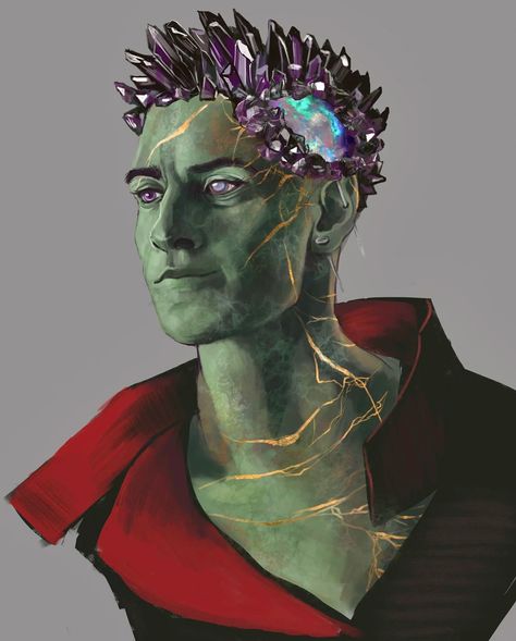 Earth Genasi, I Need A Break, Drawing Rocks, Critical Role Characters, Critical Role Fan Art, Painting Rocks, Fantasy Male, Need A Break, Critical Role