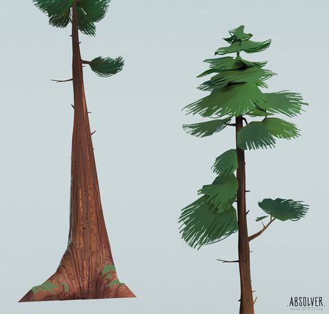 ArtStation - Absolver stylized vegetation sketches, Michel Donze Stylized Foliage, Green Silhouette, Stylized Trees, Stylized Tree, Fur Tree, Cartoon Trees, Bg Design, City Illustration, Nature Drawing