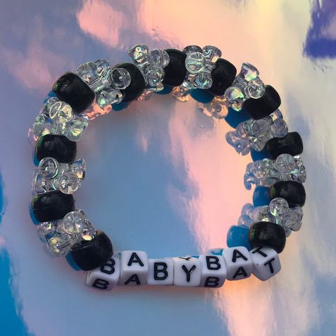 Goth Kandi Bracelets, Goth Kandi, Halloween Core, Kandi Beads, Pastel Bracelet, Kandi Inspo, Diy Kandi Bracelets, Pony Bead Bracelets, Rave Fits