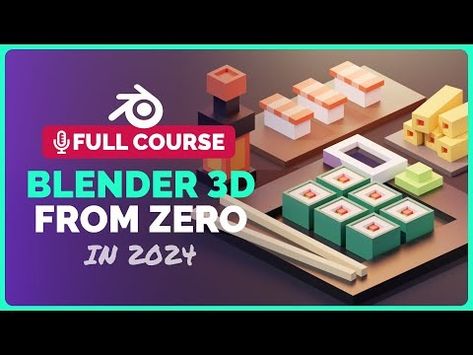 (5220) Full Blender 4 Course for Complete Beginners 2024 | Polygon Runway - YouTube Polygon Runway, Blender Material, 3d Blender, Modeling Techniques, Blender Tutorial, 3d Modelling, Blender 3d, 3d Modeling, 3d Art