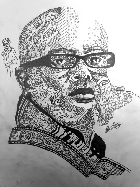 Rituparno Ghosh Rituparno Ghosh, Pen Sketch, Calligraphy, Sketch, Pen, Quick Saves, Instagram