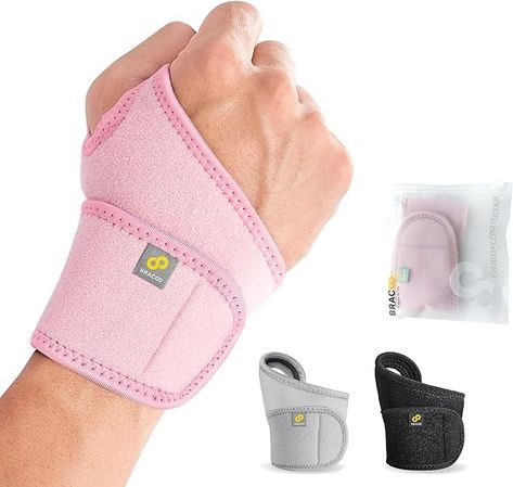 Racquetball, Injury Recovery, Joints Pain Relief, Carpal Tunnel, Wrist Wrap, Wrist Support, Braces, Left Hand, Weight Lifting