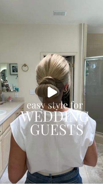 Courtney Bonzi on Instagram: "Save this chic style for your next wedding or event! 💒 An elevated low bun that’s effortlessly classy and perfect for any occasion. This hairstyle works wonders if you’re short on time but still want to look your best.  Enjoy the freedom to dance the night away while looking fabulous 💃🏻
.
.
#hair #hairtutorial #lowbun #hairstylist #hairstyle #reels #reelsinstagram #newreels #newreel #viralvideos #viralreels #viral #weddinghair #weddingguest #weddingseason #buntutorial #easybun #eventhair  #easyhairstyles #easyhairstyle" Low Chignon, Low Bun Hairstyles, Easy Bun, Bun Tutorial, Low Bun, Short Hair Updo, Hair Updo, Medium Length Hair, Look Your Best