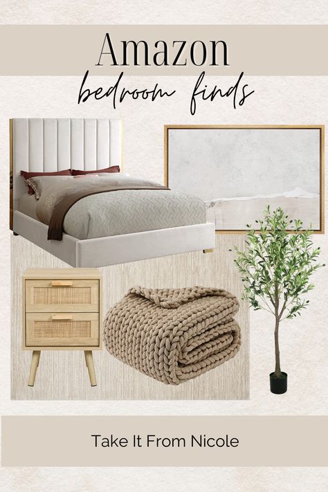 Neutral Bedroom Decor Amazon, Modern Bedroom Beds & Frames, Amazon Influencer Bedroom, Amazon Home Bedroom, Amazon Neutral Bedroom, Amazon Inspired Bedroom, Neutral Bedroom Decor Minimalist, Amazon Home Decor Bedroom, Best Amazon Bedding