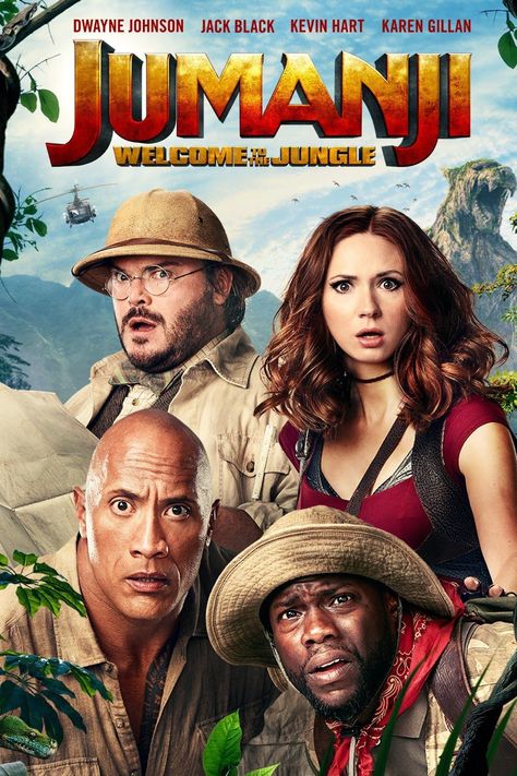 Jumanji: Welcome to the Jungle (2017) Jumanji 1995, Jumanji The Next Level, Jumanji Welcome To The Jungle, Jumanji Movie, Movie Scripts, Adventure Movies, Karen Gillan, English Movies, Welcome To The Jungle