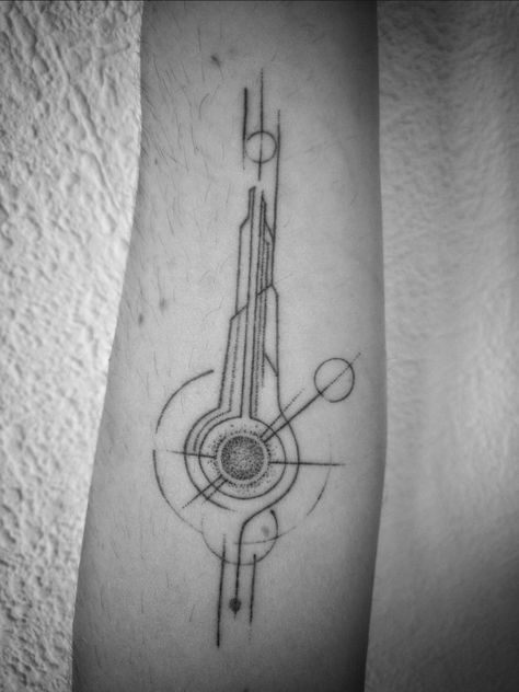 Mass Relay, Mass Effect Tattoo, Remember Tattoo, Halo Tattoo, Gamer Tattoos, Mystical Tattoos, Tattoo Shading, Mass Effect Universe, Gaming Tattoo