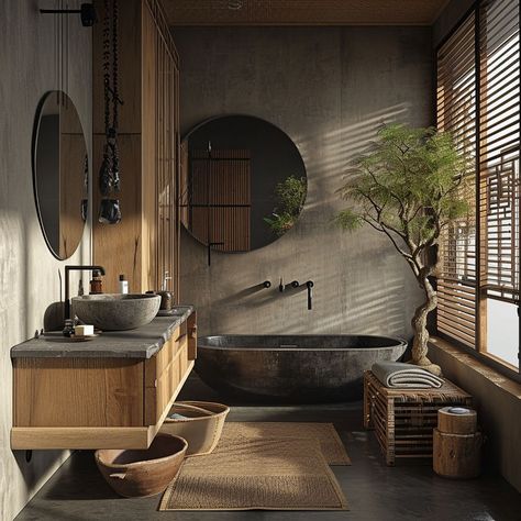 Japanese style bathroom in small spaces, maximizing utility and style. Japandi Bathroom Design, Japanese Bathroom Design, Japanese Style Bathroom, Japandi Bathroom, Japanese Inspired Home, Rich Wealthy, Japanese Bathroom, Zen Bathroom, Light Aesthetic