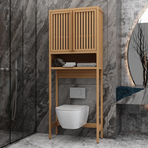 Toilet Storage Rack, Toilet Cabinet, Toilet Rack, Over Toilet Storage, Beautiful Bathroom Decor, Over The Toilet Storage, Bathroom Hacks, Over The Toilet, Spa Bathroom