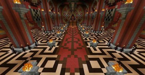 Minecraft Throne Room, Minecraft Throne, Amazing Minecraft Houses, Minecraft Floor Designs, Minecraft Download, House In Minecraft, Minecraft Castle, Stone Blocks, Minecraft Plans