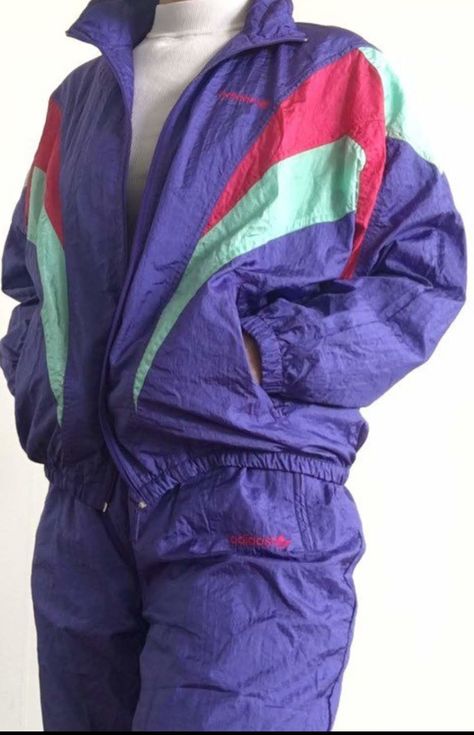 80s Track Suit, Adidas Vintage Jacket, Shell Suit, Tracksuit Outfit, Sports Wear Women, Adidas Vintage, Vintage Adidas, 80s Fashion, Ski Wear