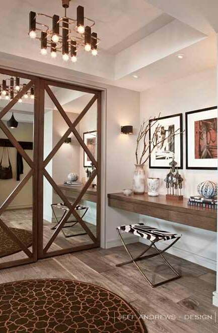 Classic Barn Closet Mirrored Door #closet #mirror #door #decorhomeideas Mirror Closet, Closet Mirror, Bedroom Closet Doors, Glass Closet Doors, Door Makeover Diy, Glass Closet, Closet Door Makeover, Mirror Closet Doors, Desk Diy