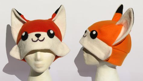 Fox Hat V2 by https://www.deviantart.com/clearkid on @DeviantArt Link Hat, For The Glory Of God, Crochet Kids Hats, Fox Hat, Hat Tutorial, The Glory Of God, Glory Of God, Fleece Hat, Wall Clock Design