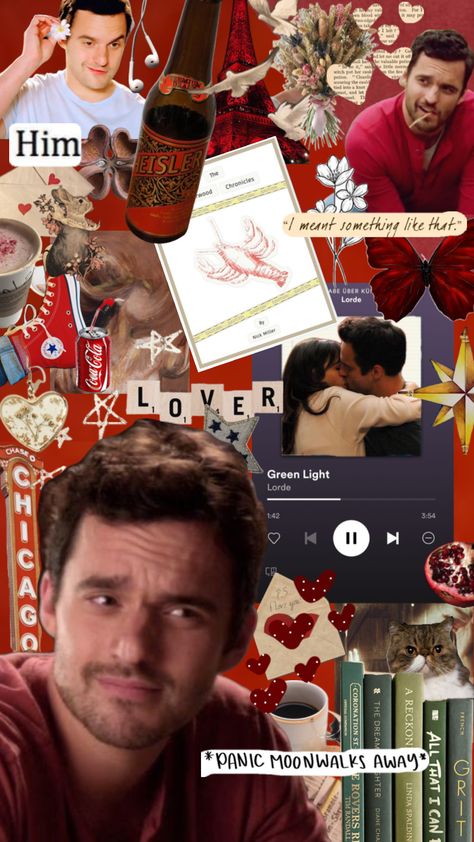 #newgirl #nickmiller #nickandjess #jessday #nicholasmiller #ferguson #chicago #cute #greenlight Nick Miller Wallpaper, New Girl Christmas, New Girl Wallpaper, Nick Miller Quotes, Nick And Jess, Nick Miller, Quotes Aesthetic, Dirty Dancing, Aesthetic Stuff